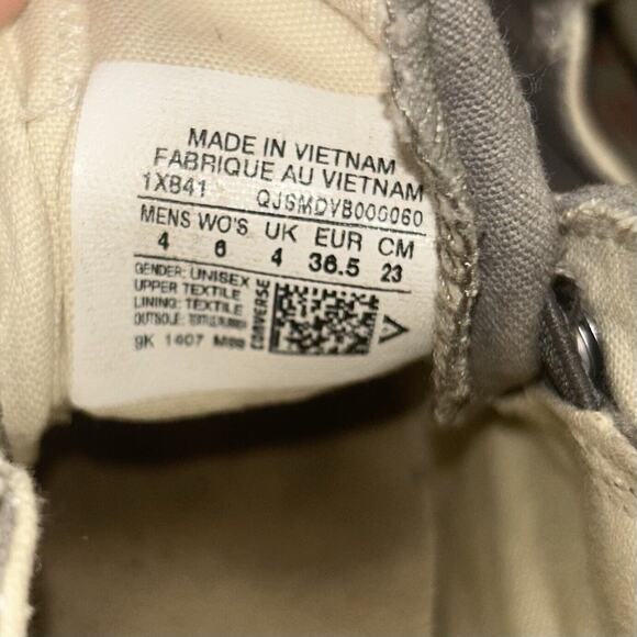 Converse Chuck Taylor All Star Grey Slip On Sneaker Shoes US Youth 4 / M 4 / W 6 - Picture 9 of 11